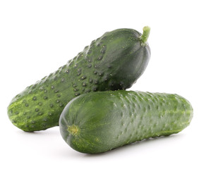 Cucumber vegetable  isolated on white background cutout