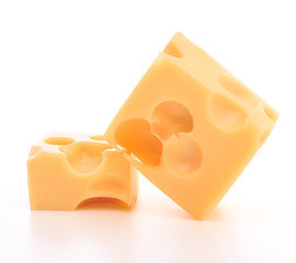 cheese isolated on white background cutout