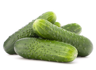 Cucumber vegetable  isolated on white background cutout