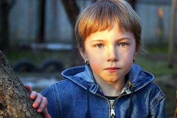 Portrait of little girl