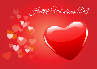 valentines day, valentine background, red heart vector