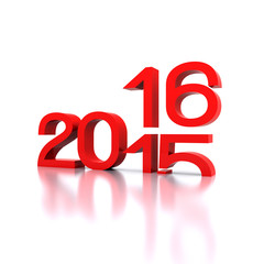 Here comes the new year ... 2016 - 3D