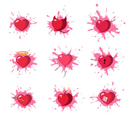 Heart icons