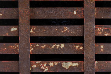 Red grunge steel with rust background