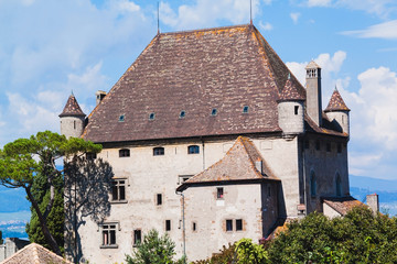Fototapeta na wymiar Yvoire castle. France