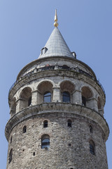 Fototapeta na wymiar Genueserturm Galata Kulesi in Istanbul