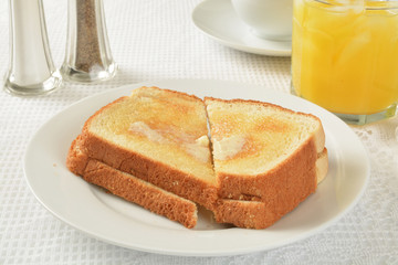 toast and orange juice