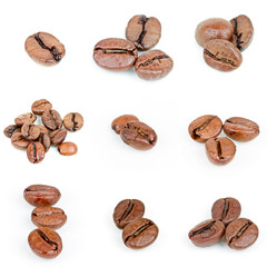 Collage Kaffeebohnen