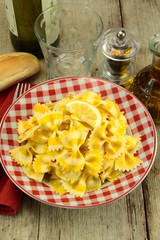 farfalle au citron