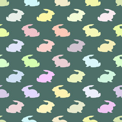 seamless background with domestic animals