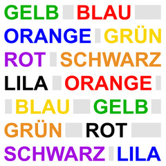 Illusion Farben lesen