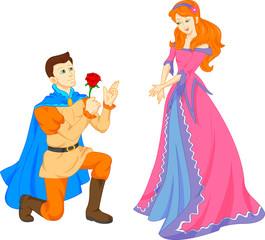 charming prince and beautiful princess © lawangdesign