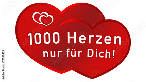 "lyl31 LoveYouLabel 1000 Herzen nur für Dich 16zu9 g3149