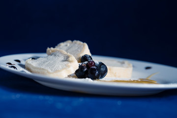 ice-cream on plate