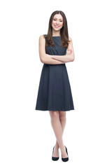 Full length of attractive young woman