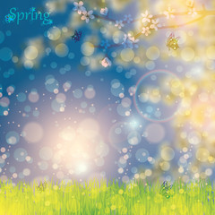Obraz premium Abstract spring floral background