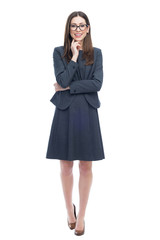 Fototapeta premium Full length of young businesswoman