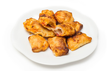 Panzerotti ripieni di mozzarella e pomodoro, italian cuisine