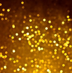 abstract golden bokeh light background