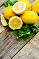 lemons and mint