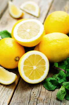 lemons and mint