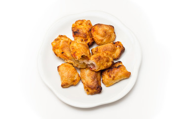 Panzerotti ripieni di mozzarella e pomodoro, italian cuisine