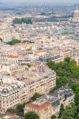 Fototapeta na wymiar Paris, France. Beautiful city aerial skyline