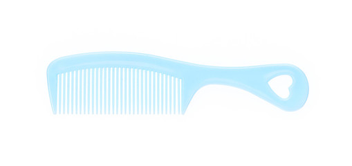 blue comb, isolated on white  background.