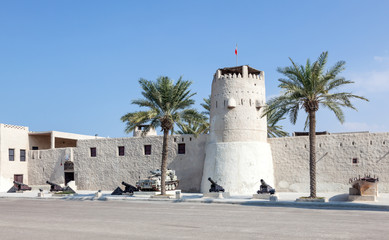 Naklejka premium Historic fort and museum in Umm Al Quwain, UAE