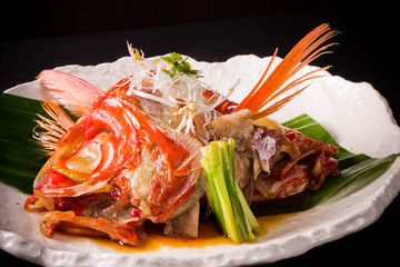 キンメダイの煮物　 Alfonsino boiled and seasoned fish or vegetable
