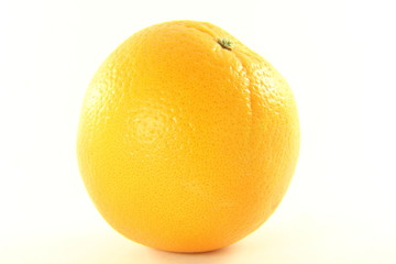 orange fruit closeup in white background