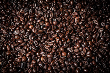 Close up of coffee beans