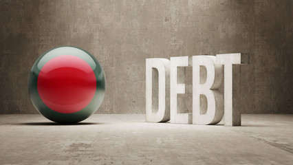 Bangladesh. Debt  Concept