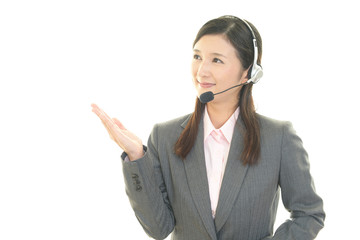 笑顔のオペレーター