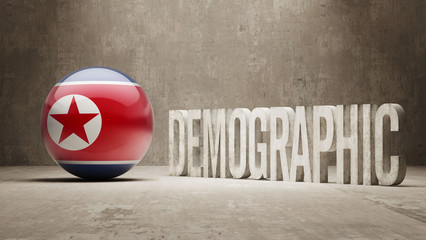 Naklejka premium North Korea Demographic Concept