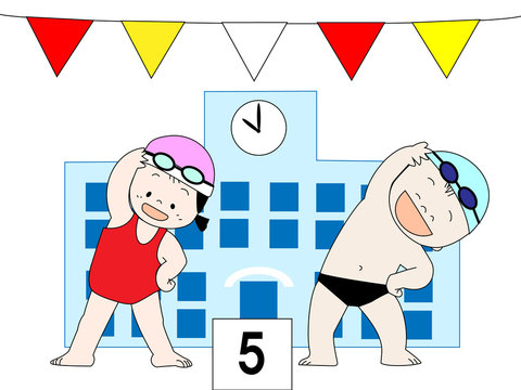 学校の水泳の授業