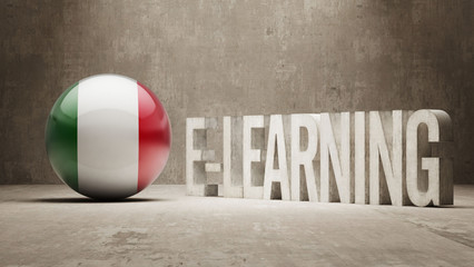 Naklejka premium E-Learning Concept