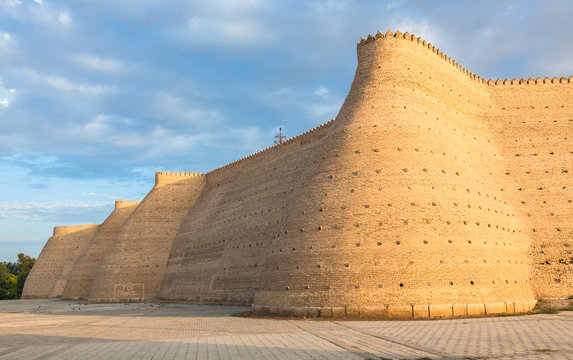 Wall of the Bukhara Fortress (Ark), Uzbekistan