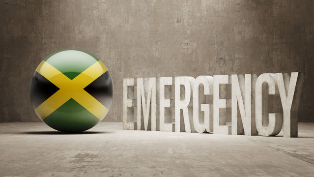 Jamaica Emergency Concept