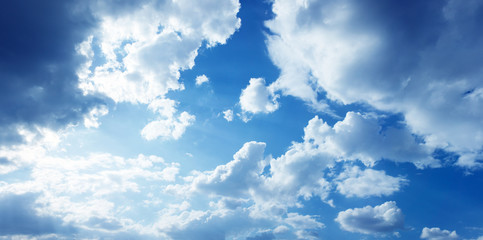 beautiful blue-sky with clouds