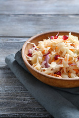 Pickled cabbage in a bowl
