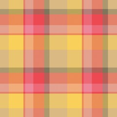 Orange, red seamless tartan cloth pattern