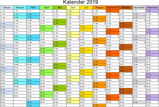 Kalender 2019" Images – Browse 11 Stock Photos, Vectors, and Video | Adobe  Stock