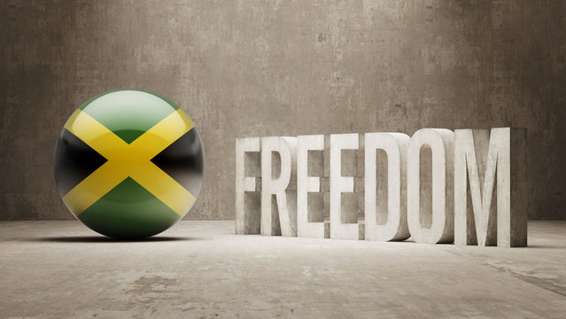 Jamaica Freedom Concept