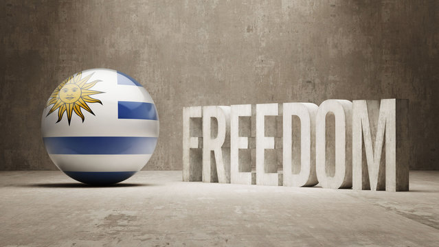Uruguay Freedom Concept