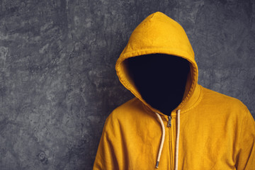 Faceless Man with Hodded Jacket