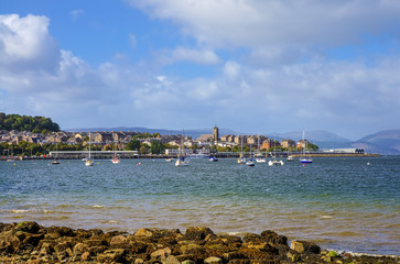 Gourock town and harbor