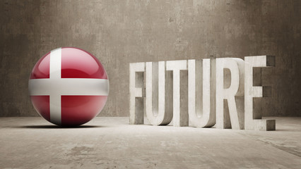 Naklejka premium Denmark. Future Concept.