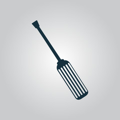 screwdriver icon, sign and button
