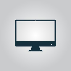 Computer display icon. Monitor simbol